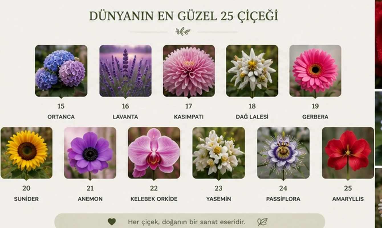 Egzotik çiçek türlerinden strelitzia ve orkide