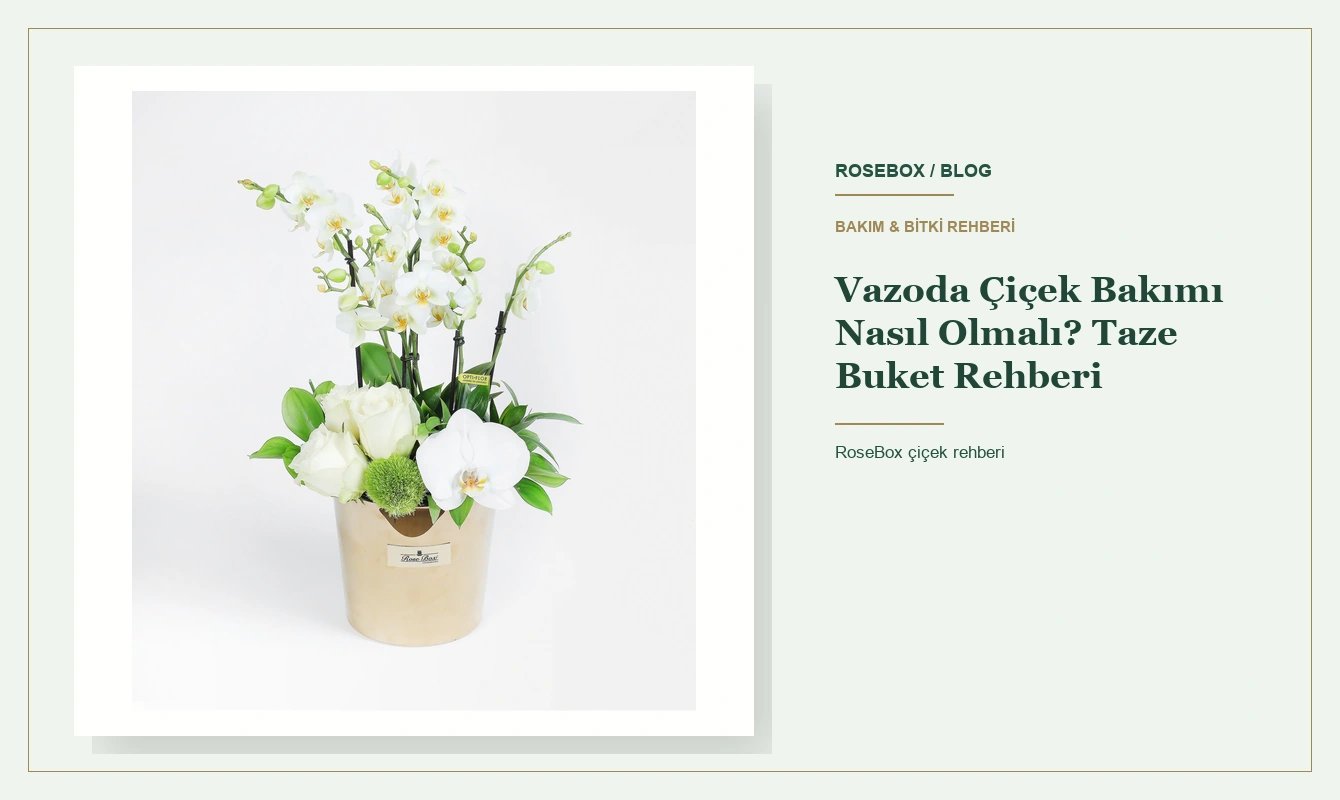 Vazoda Çiçek Bakımı Nasıl Olmalı? Taze Buket Rehberi