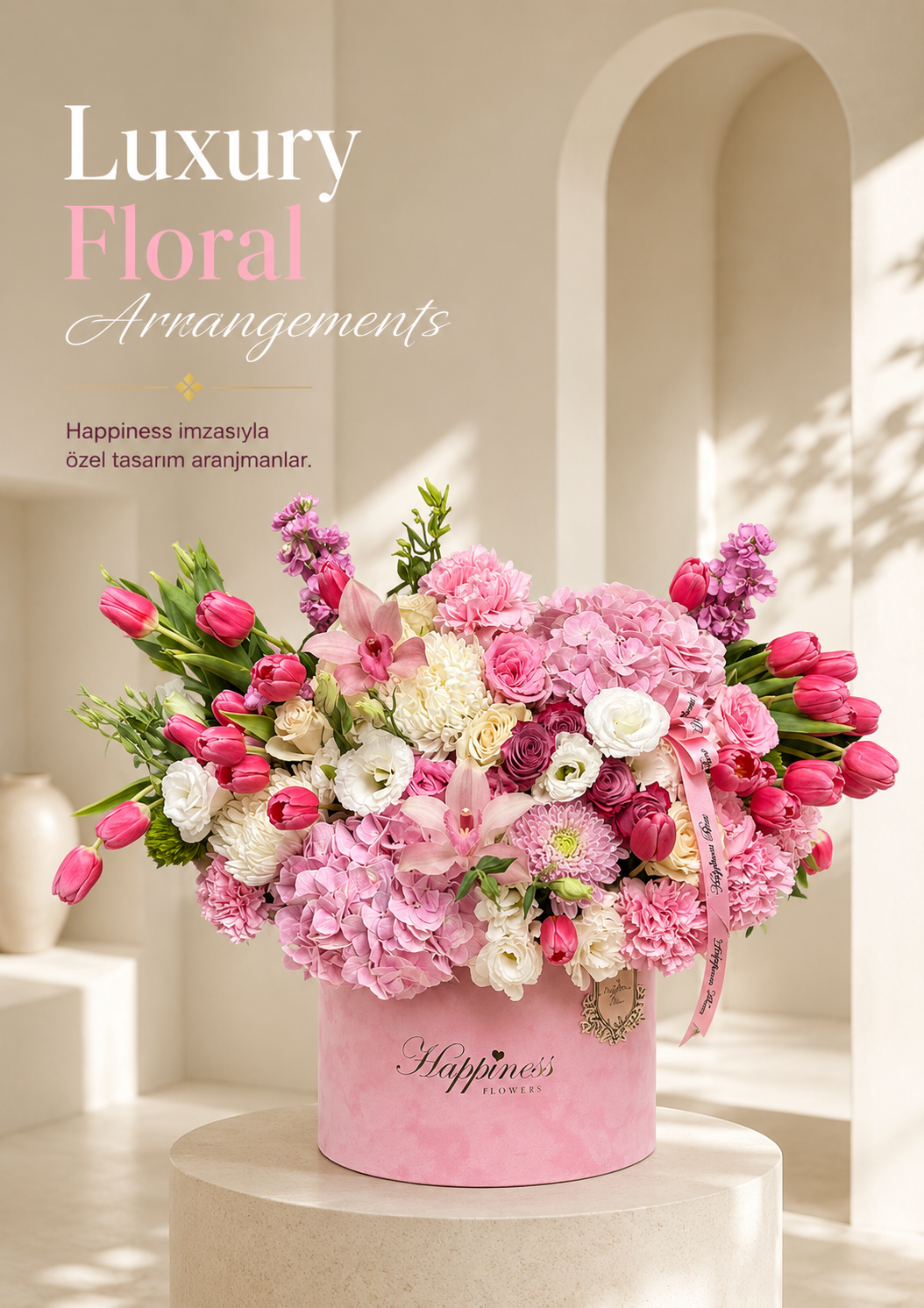 Happiness Flowers'ın Benzersiz Çiçek Tasarımları 